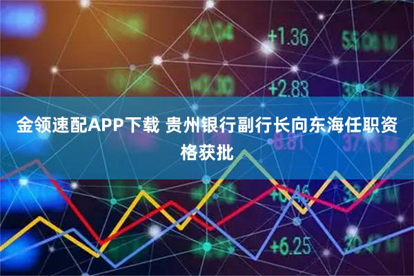 金领速配APP下载 贵州银行副行长向东海任职资格获批